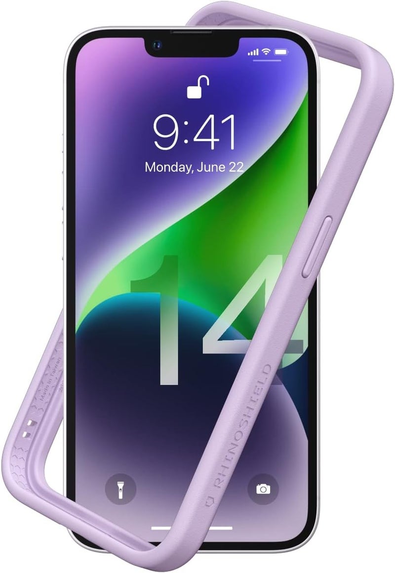 Rhino Shield Bumper Case Compatible with [iPhone 14] | CrashGuard NX - Shock Absorbent Slim Design Protective Cover 3.5M / 11ft Drop Protection - Violet - Image 1
